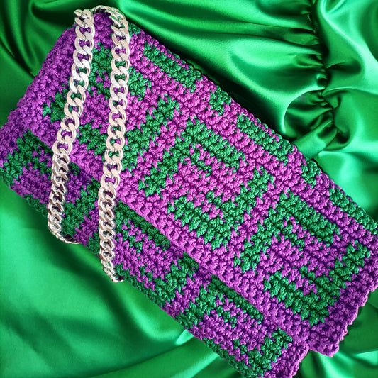 Borsa doppia F Purple