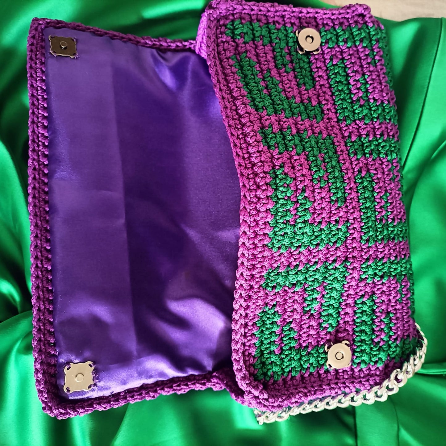 Borsa doppia F Purple