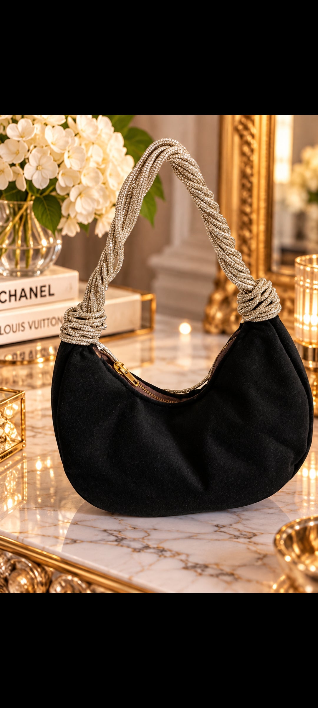 Bag  Luna Velvet black